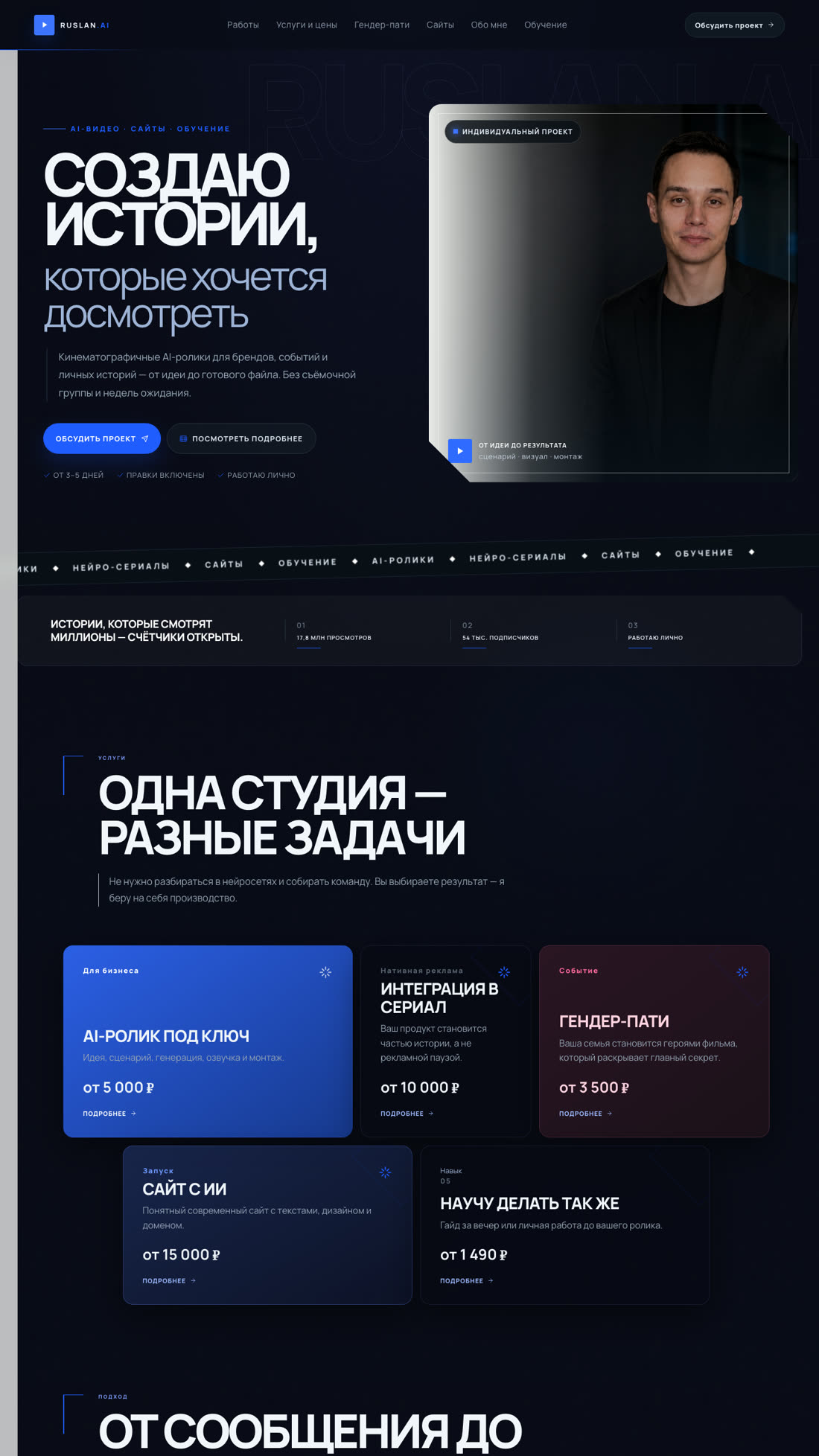Скриншот этого сайта — ruslan-ai-blog.ru